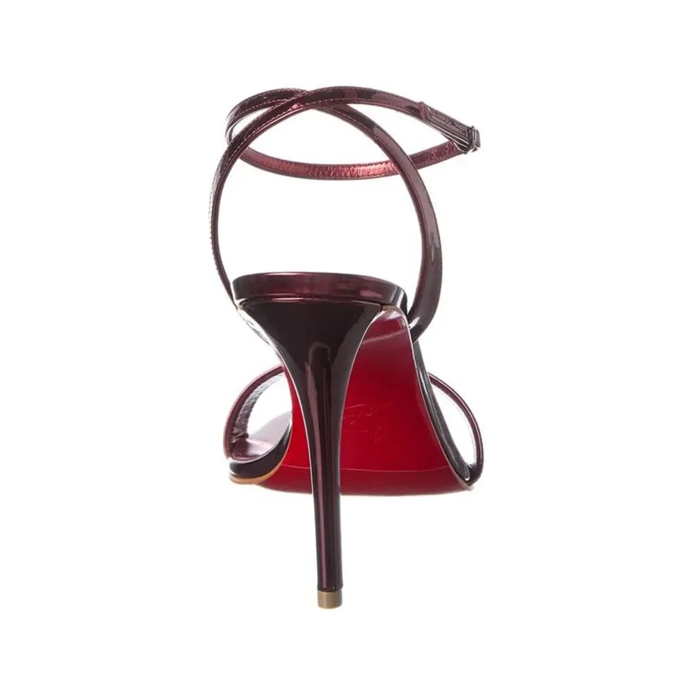 Christian Louboutin Miss Z 100 Leather Sandal, Red - Picture 3 of 5